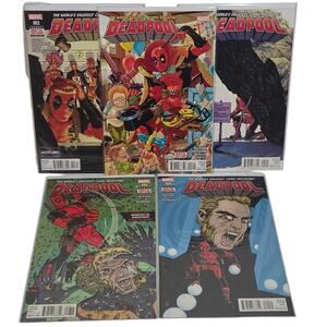 Marvel Deadpool #002, 003, 005, 008, 009 Comic Book Lot Of 5 NM